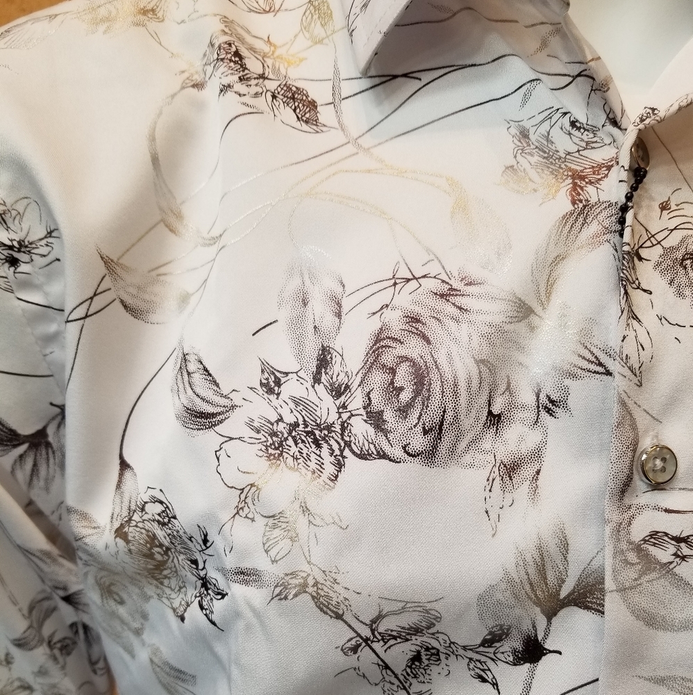 Rose Printed Pattern Shirt - Picture 3 of 4
